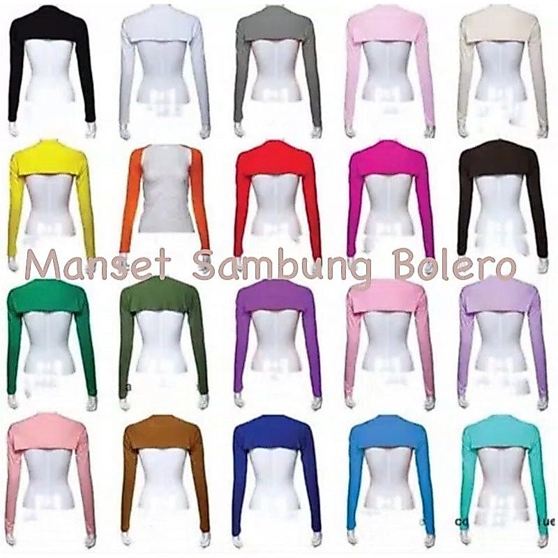 Pekanbaru Manset Tangan Sambung Bolero Spandek Balon/Manset Bolero/Manset Tangan/Manset Hijab Manet Standar Dan Jumbo Balero