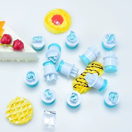 Pekanbaru Cetakan Fondant Mini / Fondant Cutter Mini Bentuk Angka / Alphabet