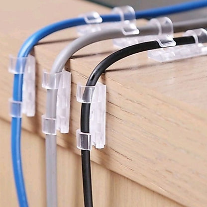 Pekanbaru Klip Kabel Organizer 20Pcs Cable Clip Per Pack Pengikat Perapih Kabel