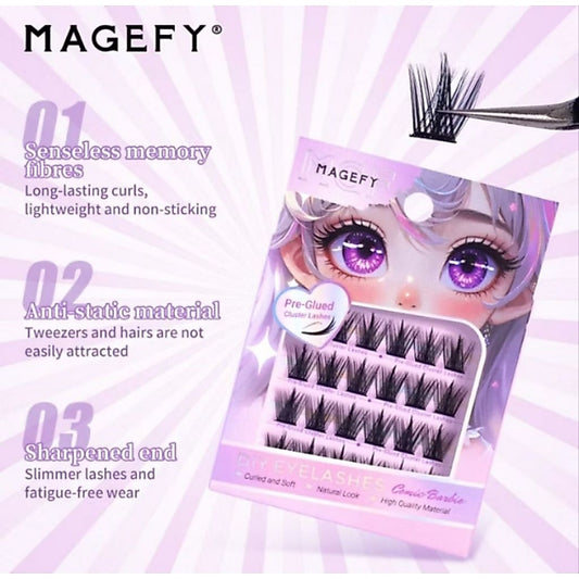 Pekanbaru [Tanpa Lem] Magefy Bulu Mata Palsu Natural Eyelash Extension Tanam Premium