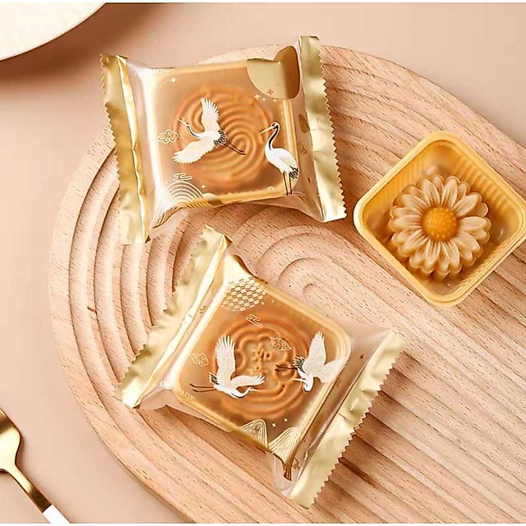 Pekanbaru Plastik Mooncake / Kue Bulan Non-Seal Motif Happy Mid Autumn Festival Berbagai Ukuran Per Packlastik Mooncake/Kue Bulan