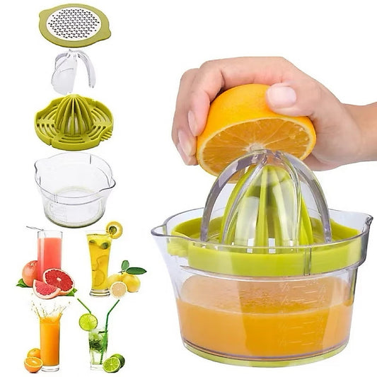Pekanbaru (TERBARU) Alat Peras  Juicer Manual 4 In 1 Parutan Dan Pemisah Telor Jeruk Lemon Citrus Orange Jeruk Nipis Manual Multifungsi