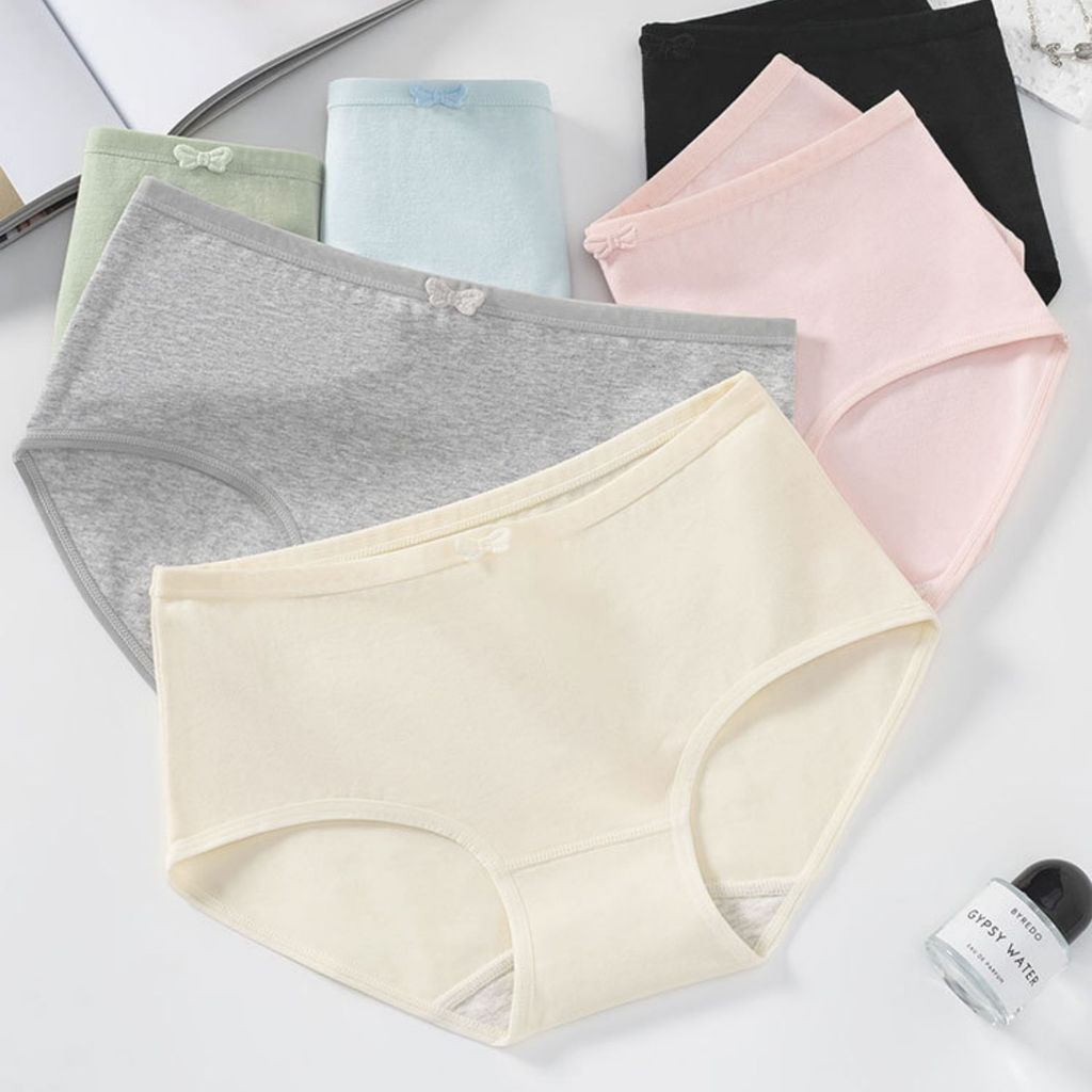 Pekanbaru Celana Dalam Wanita C-7 Bahan Katun Kasual Lucu Antibakteri 10A
