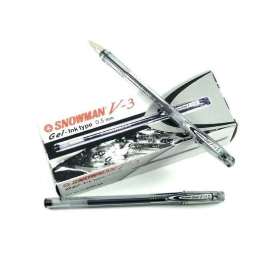 Pekanbaru Snowman Gel Pen V3 3S ( Black )