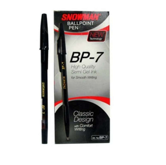 Pekanbaru Snowman Pen Bp7 3S Black