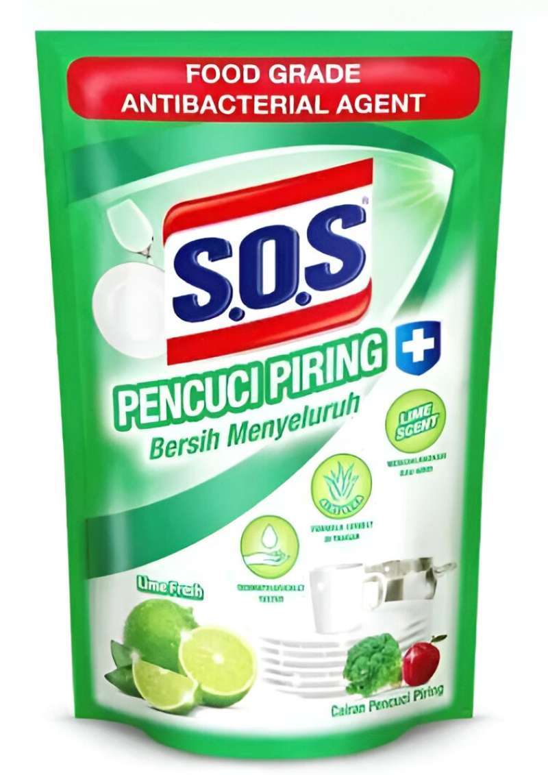Pekanbaru S O S CAIRAN CUCI PIRING LIME 800ML PCH
