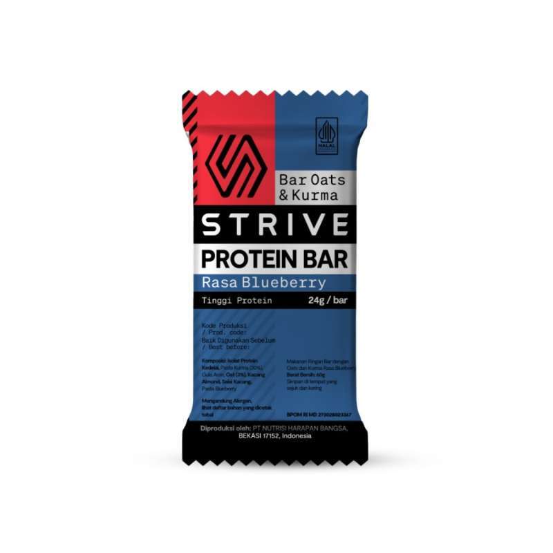 Pekanbaru Strive Protein Bar Blueberry 60Gr