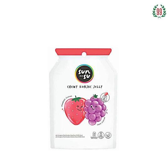 Pekanbaru Sunsu Grape & Strawberry Jelly Konyakku 96Gr