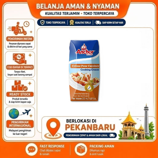 Pekanbaru 200ml Anchor Cooking Cream - Krim Masak - Makanan & Minuman > Kebutuhan Memasak 200g