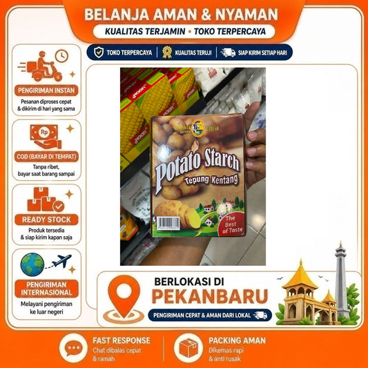 Pekanbaru 300 Gram Mamata Brand Potato Starch Tepung Kentang Halal Bahan Makanan Kue Cake Food
