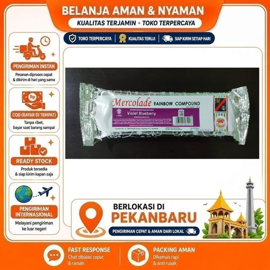 Pekanbaru 150 Gram Mercolade Violet Blueberry Rainbow Compound Warna Ungu Rasa Bluberi Halal