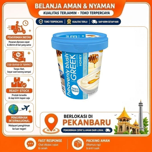 Pekanbaru 1 kg Heavenly Blush Greek Yogurt Honey Yoghurt Rasa Madu Tinggi Protein, Lembut Enak