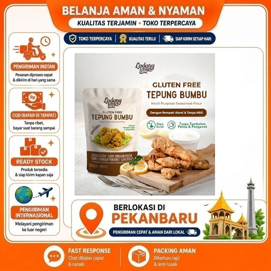 Pekanbaru 150 Gram Ladang Lima Tepung Bumbu Serbaguna Bebas Gluten Free Seasoned Flour Halal