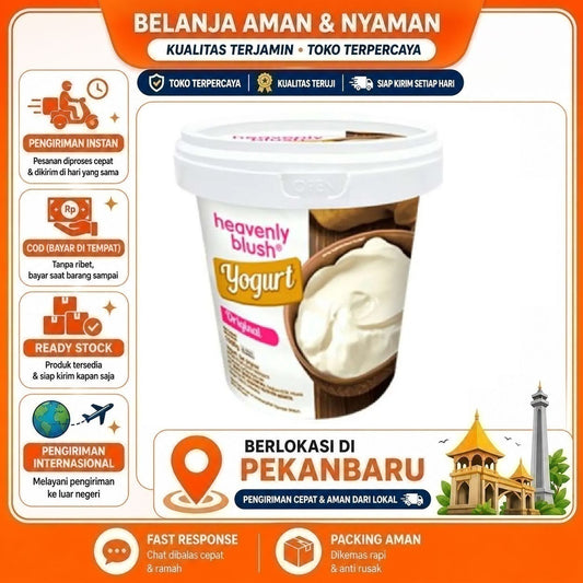 Pekanbaru 1 kg Heavenly Blush Yogurt Original Set Yoghurt Bahan Makanan Tinggi Protein Sehat