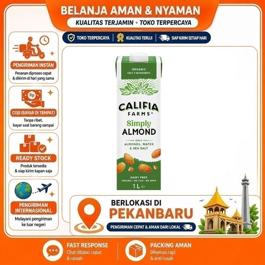 Pekanbaru 1 Liter Califia Farms Simply Almond Organic Drink Dairy Free Minuman Organik Halal