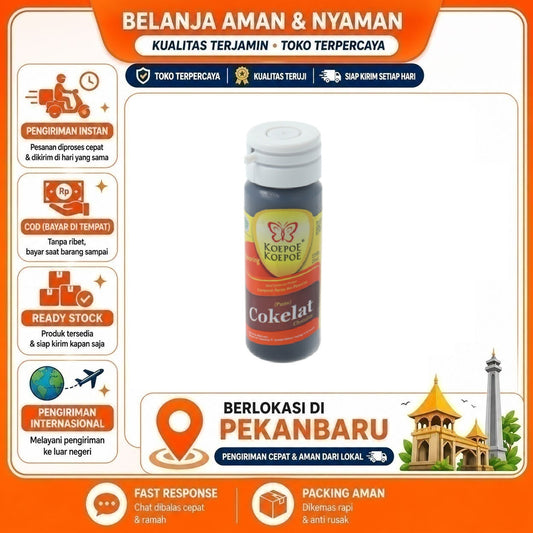 Pekanbaru 25ml Koepoe Koepoe Perisa Pasta Cokelat Coklat Chocolate Bahan Makanan Kue Halal Mix