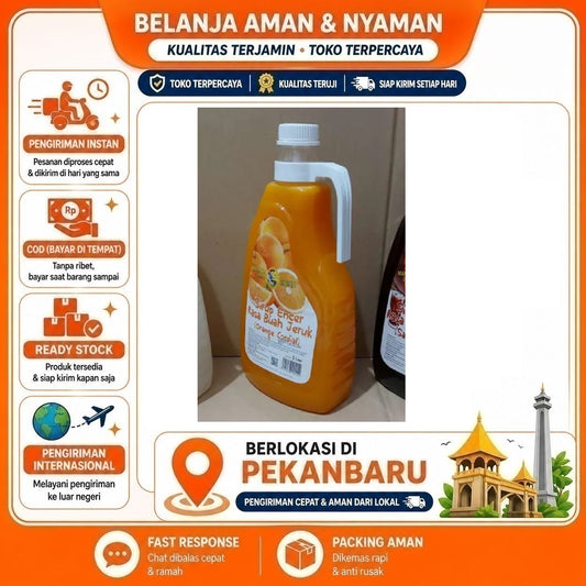 Pekanbaru 2 Liter Mamata Brand Orange Cordial Syrup Sirup Encer Rasa Buah Jeruk Minuman Halal