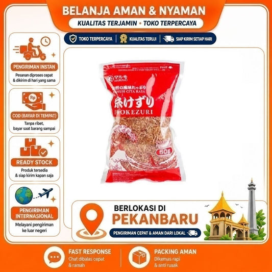 Pekanbaru 50 gr Marumo Ito Kezuri Itokezuri Cakalang Serut Halus Ikan Pilihan Fish Flakes Enak