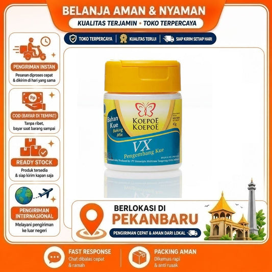 Pekanbaru 45 gr Koepoe Koepoe VX Pengembang Kue Bahan Kue Baking Mix Cake Food Bread Halal