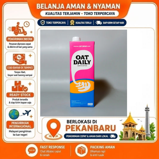 Pekanbaru 1 Liter Oat Daily Barista Edition Your Daily Oat Drink Blend Rasa Original Aman 1L
