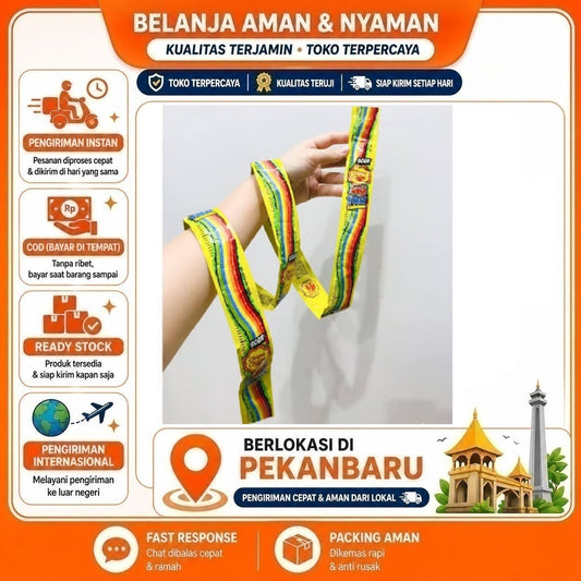 Pekanbaru CHUPA CHUPS Permen Jelly Sour Belt 1 Meter 50g Kenyal Asam Manis Warna Pelangi Chewy