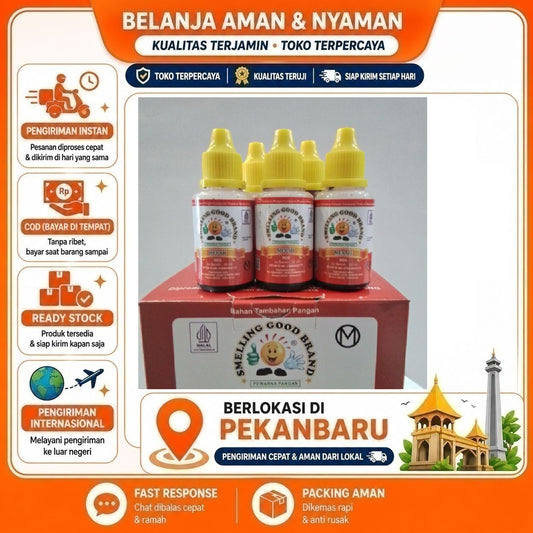 Pekanbaru 30ml Smelling Good Brand Pewarna Pangan Merah Red Halal Campuran Makanan Kue Cake