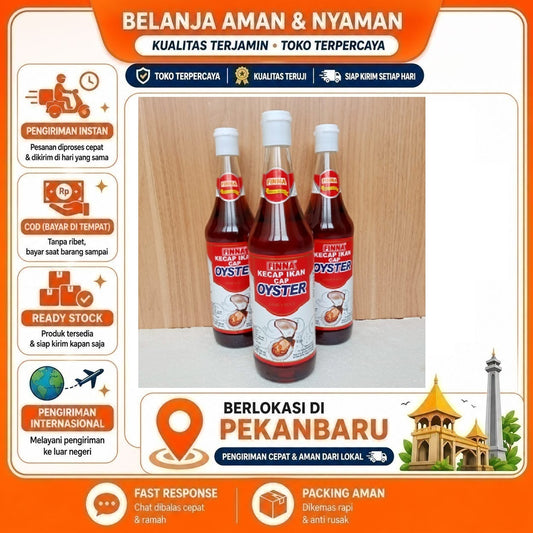 Pekanbaru Finna Kecap Ikan Oyster 700 ml - Rasa Segar dan Gurih, Cocok untuk Masakan Oriental