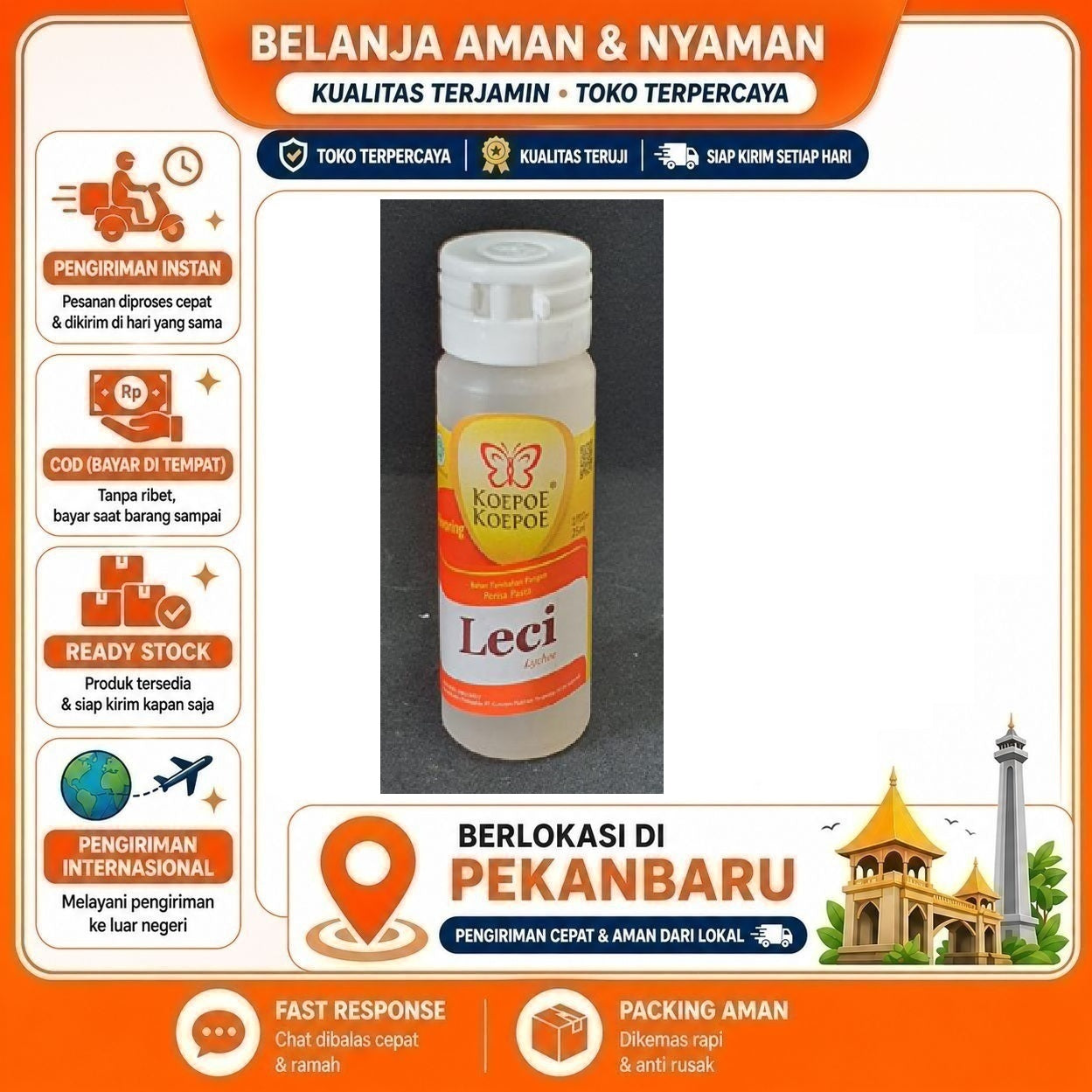 Pekanbaru 25ml Koepoe Koepoe Perisa Pasta Leci Lychee Bahan Baking Kue Cake Mix Food Halal