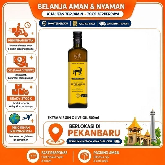 Pekanbaru 500ml Terra Delysa Extra Virgin Olive Oil Cold Pressed Minyak Zaitun Smooth Flavor