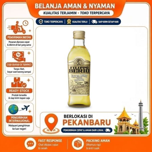 Pekanbaru 500ml Filippo Berio Tasting Olive Oil For Frying & Baking Minyak Zaitun Kemasan Kaca