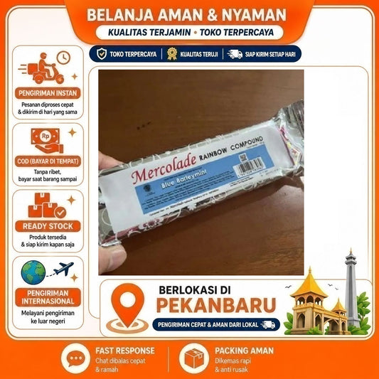Pekanbaru 150 Gram Mercolade Blue Barleymint Rainbow Compound Warna Biru Bahan Dekorasi Kue
