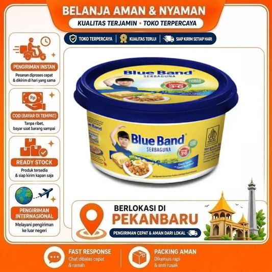 Pekanbaru Blue Band Margarin Serbaguna 250g - Kaya Omega 3 & 6, 6 Vitamin, Serbaguna Masakan