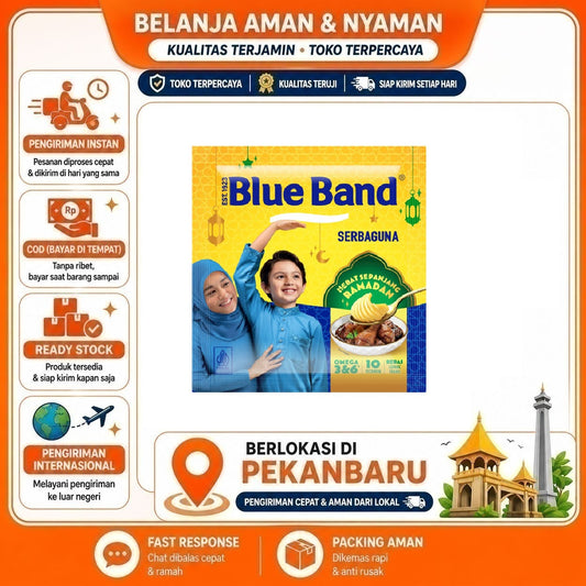 Pekanbaru 200 gr Blue Band Serbaguna Kebutuhan Memasak Bahan Makanan Bumbu Masak Instan Halal