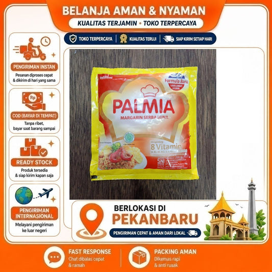 Pekanbaru Margarin Palmia Serbaguna 200gr - Praktis, Serbaguna, Tahan Lama Kebutuhan Memasak