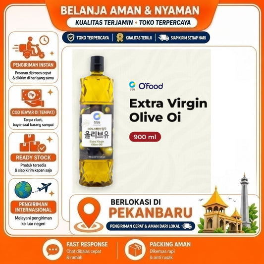 Pekanbaru 900ml Chung Jung One Extra Virgin Olive Oil Minyak Zaitun Murni Kebutuhan Memasak