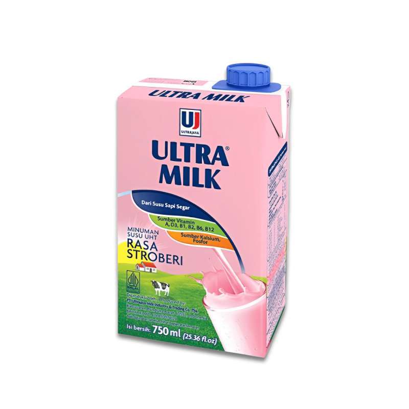 Pekanbaru Ultra Milk Strawberry 750 Ml