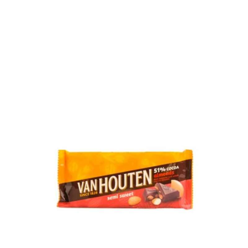 Pekanbaru Van Houten Dark 52%Cocoa Almond 140Gr