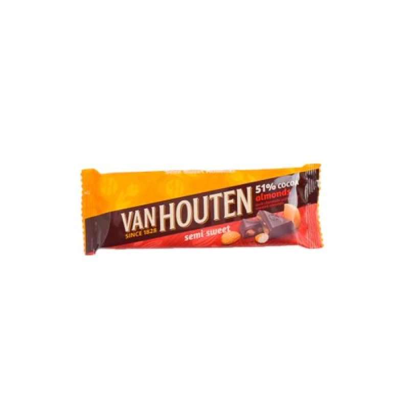 Pekanbaru Van Houten Dark 52%Cocoa Almond 40Gr