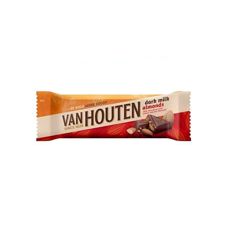 Pekanbaru Van Houten Dark Milk Almond Nut 40Gr