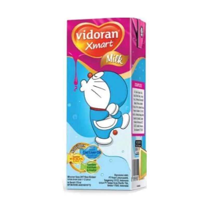 Pekanbaru Vidoran Xmart Uht Strawberry [175 Ml]