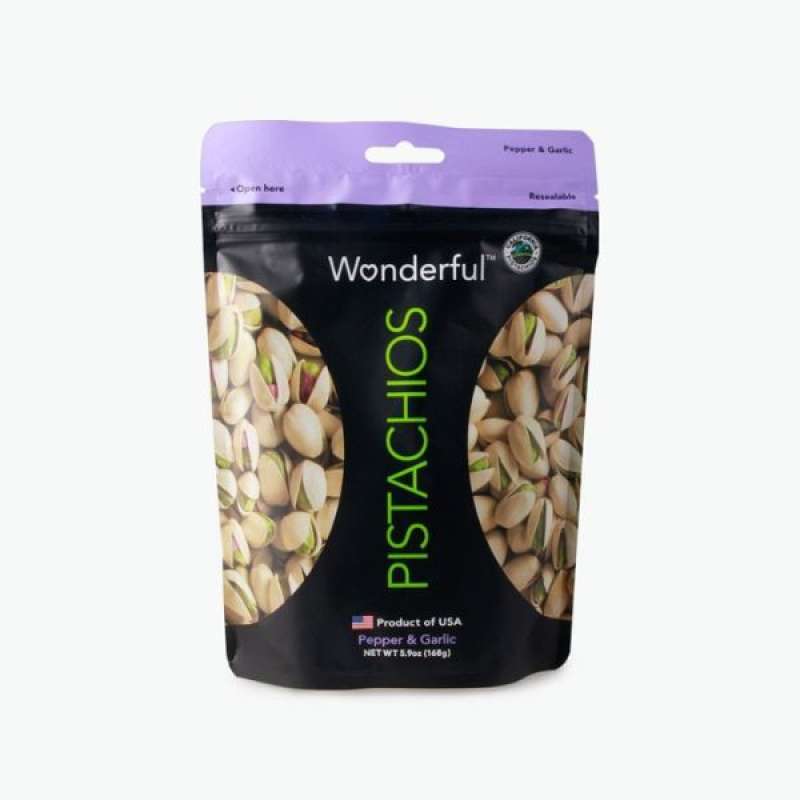 Pekanbaru Wonderful Pistachios Pepper&Grlc 168Gr