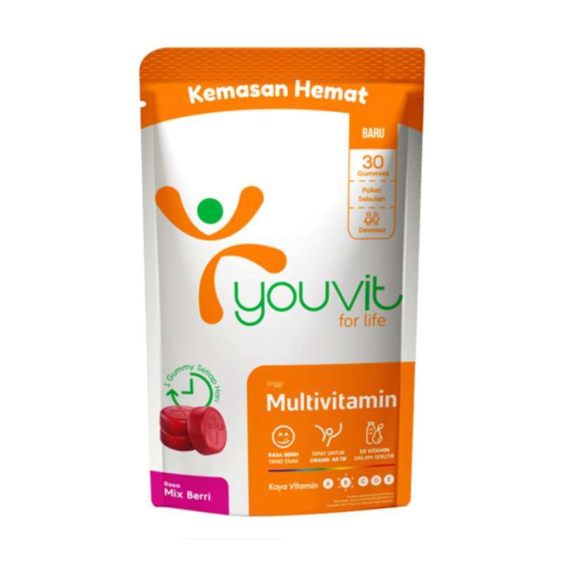 Pekanbaru Youvit Multivitamin Gummy Mix Berry 30'S