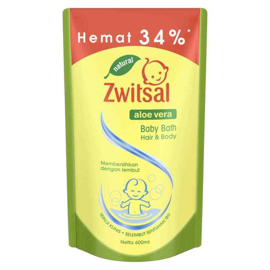 Pekanbaru Zwitsal H&B Bath Aloe Vera 600Ml Pch